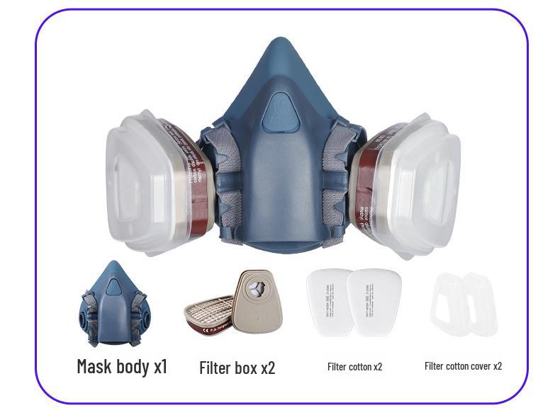 Silicone Gas Mask for Painting, Pesticides, Chemicals & Fire Protection