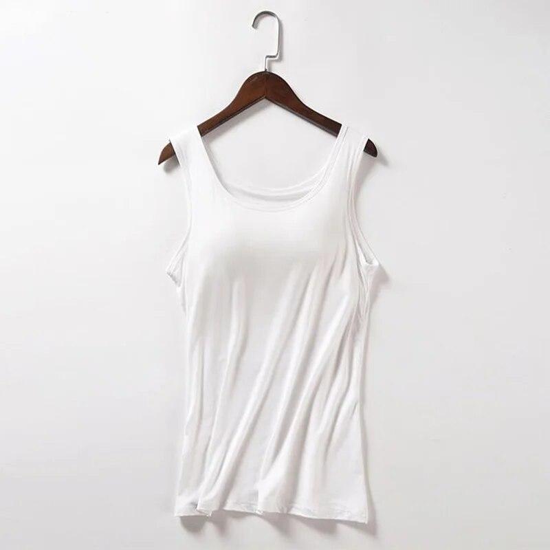 

Топы на бретелях, женские мягкие модальные подушечки, бюстгальтер без косточек, топ с мягкой подкладкой, женские летние топы на бретелях XL белый