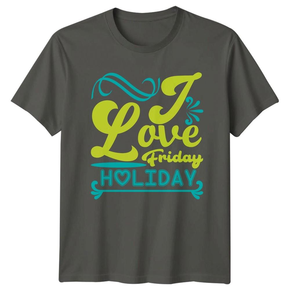 I Love Friday Holiday TShirt Retro Weekend Lifestyle Summer Holiday S