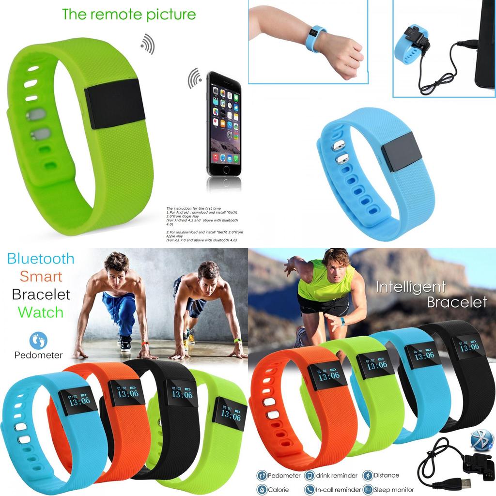 Smart Fitness Wristband For Couples With Calorie Step Counter And Digital Display