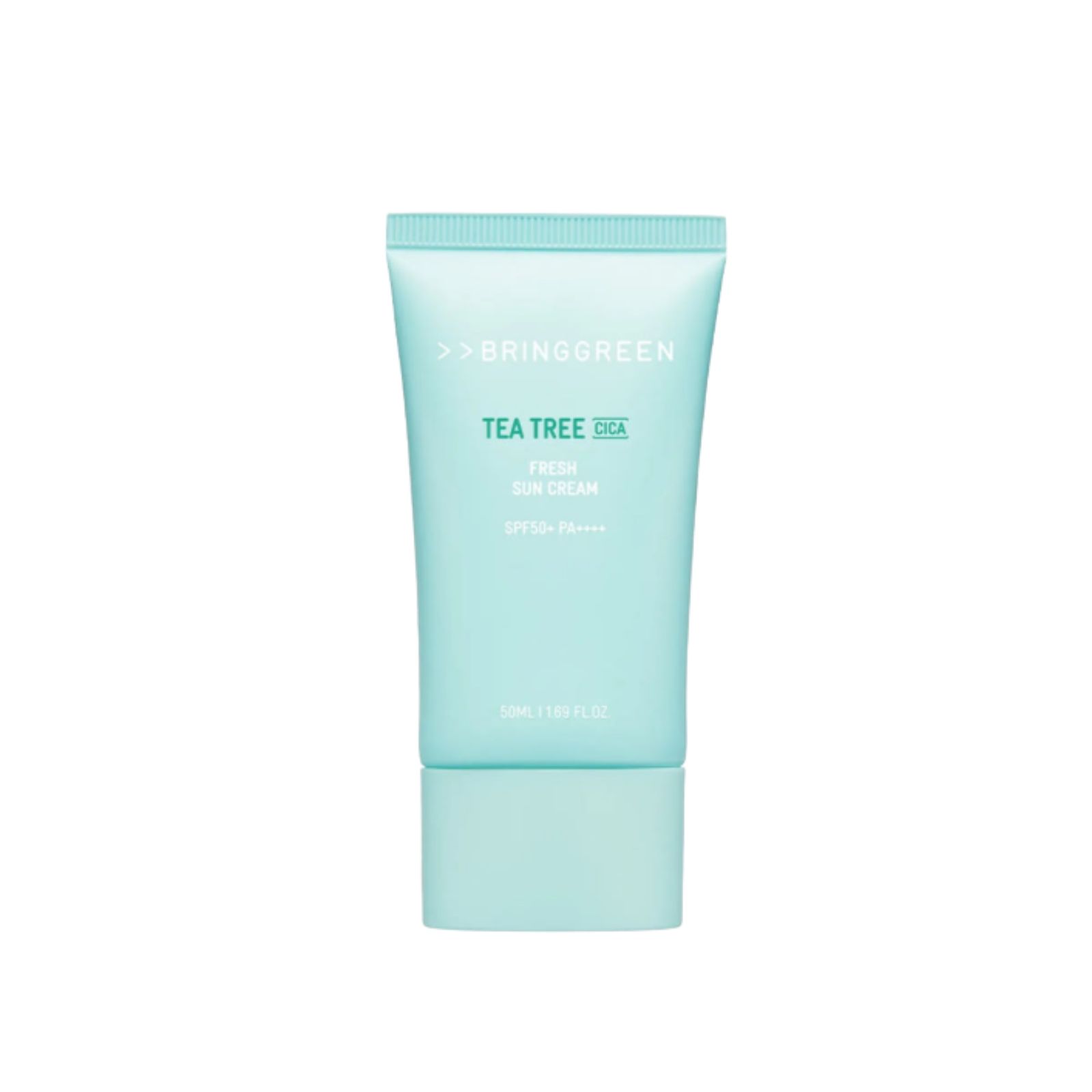 BRINGGREEN Tea Tree Cica Fresh Sun Cream SPF50+ PA++++ 50mL (1.69 fl. oz.) 1ea