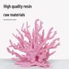 Aquarium Resin Coral Ornament Set: Simulated Coral Tree & Fish-Shrimp Hiding Decoration for Saltwater Tanks
