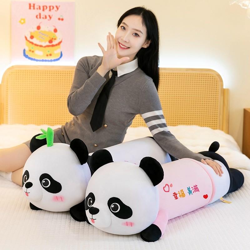 Doll Plush Panda Sleeping Buddy Birthday Gift Pillow Cartoon Decoration Bedroom