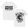 Singer Abraham Mateo New Album Tour Double Sided Print Tshrit Unisex Women High Quality Gothic Casual Hip Hop Tshrits Streetwear