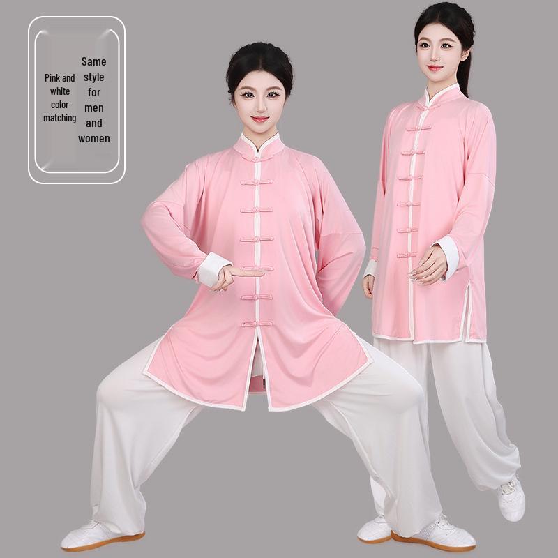 Unisex Tai Chi oblek z mléčného hedvábí - Jaro/Léto Ledové hedvábné tréninkové oblečení