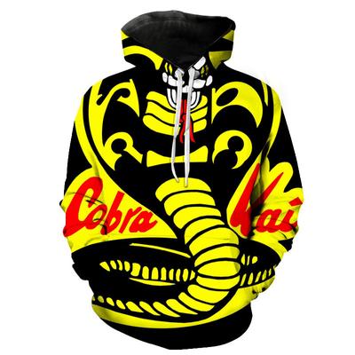 New Arrivals Cobra Kai 3D Printed Casual Hoodies Men's Spring Fall Fashion Hooded Pullover Sweatshirts Streetwear Clothing Tops