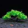 13cm Plastics Plant for Aquarium Artificial Tree Underwater Aquatic Grass with Pedestals for Fish Tanks Decorations