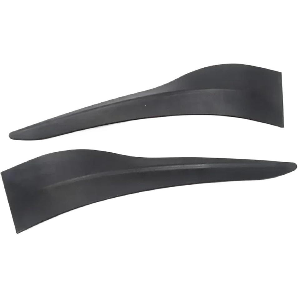 2 Pièces Protection Pare-chocs Avant pour Tesla Model Y 2021 2022 2023 Bandes Anti-Collision Protection d'Angle Lèvre de Pare-chocs Protecteur(Noir 2PCS)