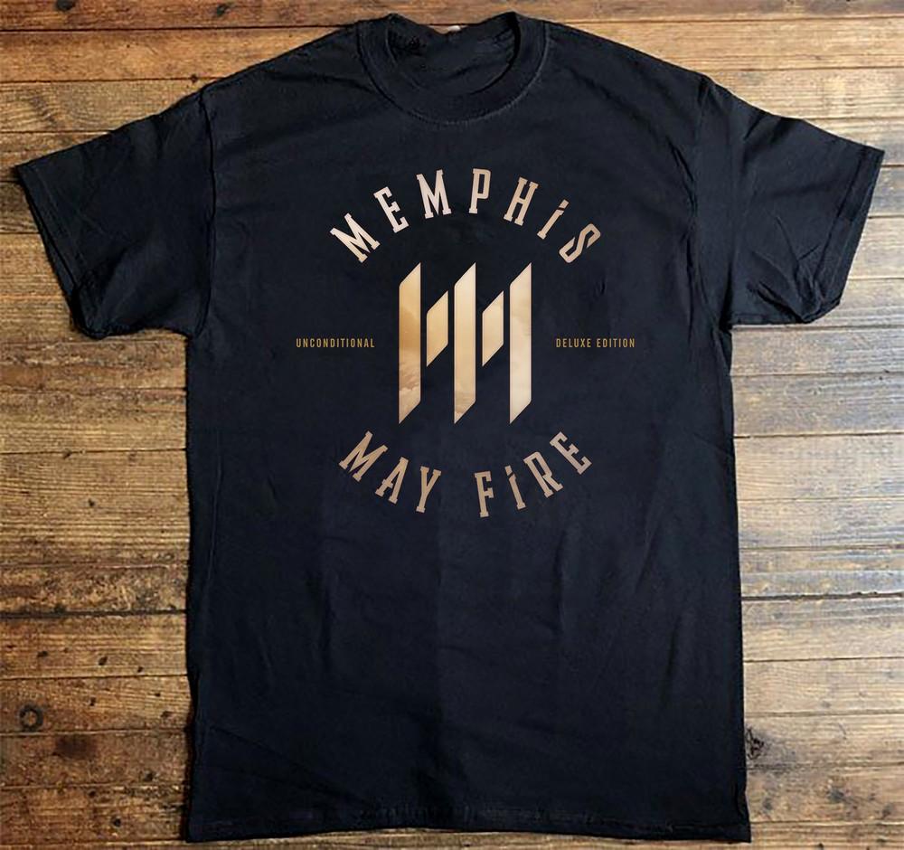 Rare Memphis May Fire Band Unconditional T Shirt Black All Size HH425 Unisex T-Shirt S