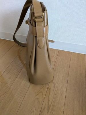 Vintage Old COACH Shoulder Bag Camel K6E-4426 Leather Madison Deauville