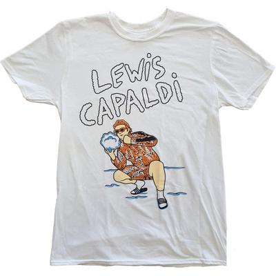 Lewis Capaldi Camiseta unisex de algodón con estampado de leopardo de las nieves para adultos