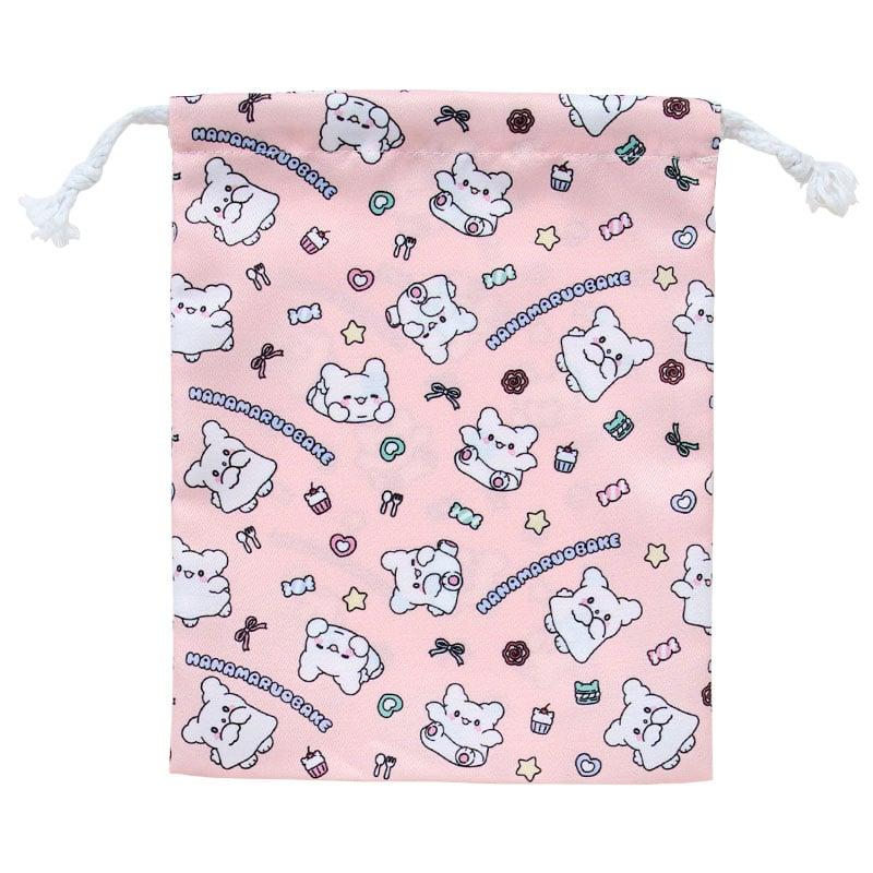 Sanrio HANAMARUOBAKE Set of 3 Drawstring Bags (Pastel Sweets Pop) Japan NEW