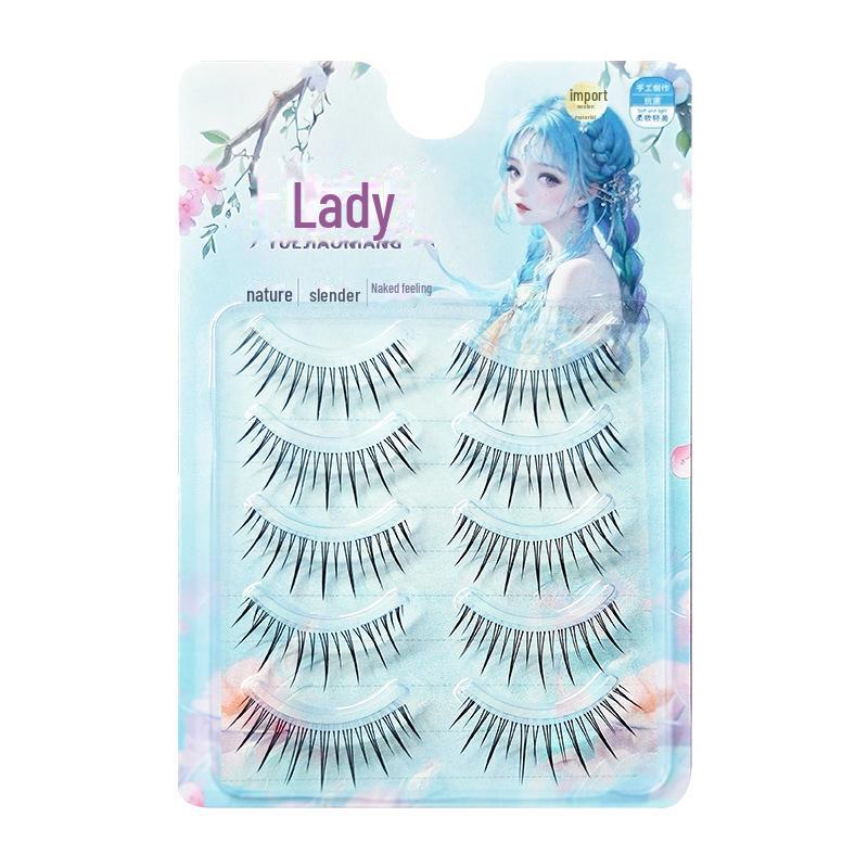 

Yue Jiao Niang Натуральные Воздушные Подсолнечные Ресницы Феи - A+V Тонкий Стебель