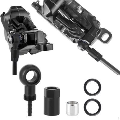 Componente de repuesto para banjo de fitting de freno hidráulico de bicicleta, manguera de disco, oliva, funda, inserto