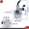 For Honda 2004-2012 CRF70F 98-03 XR70R Carburetor & Intake Manifold & Air Filter