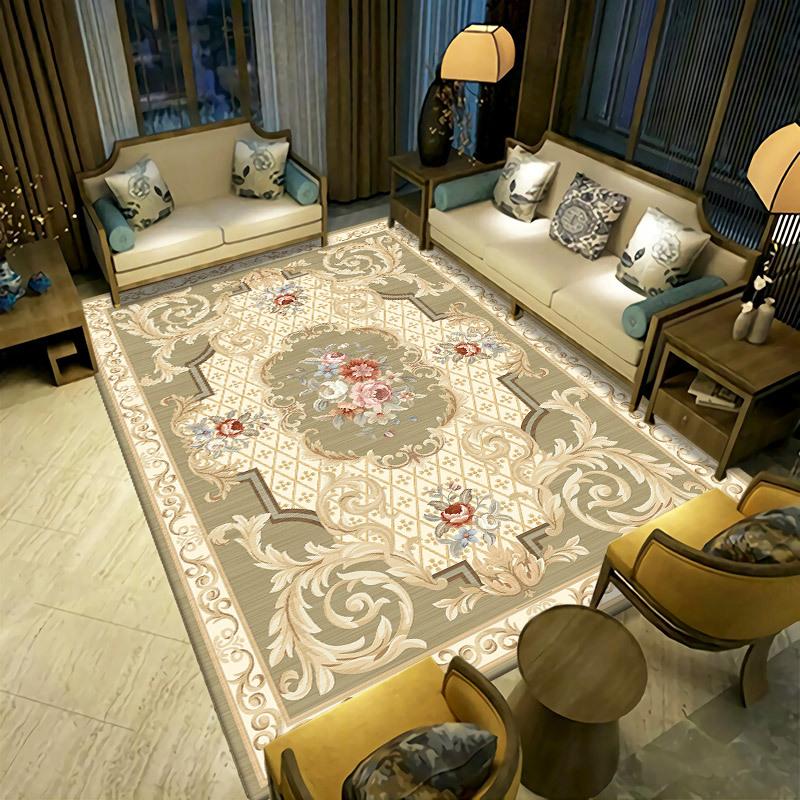 Persian Living Room Carpet  Bedroom Bedside Carpet Retro Ethnic Style Carpet Hotel Home Stay Carpet
