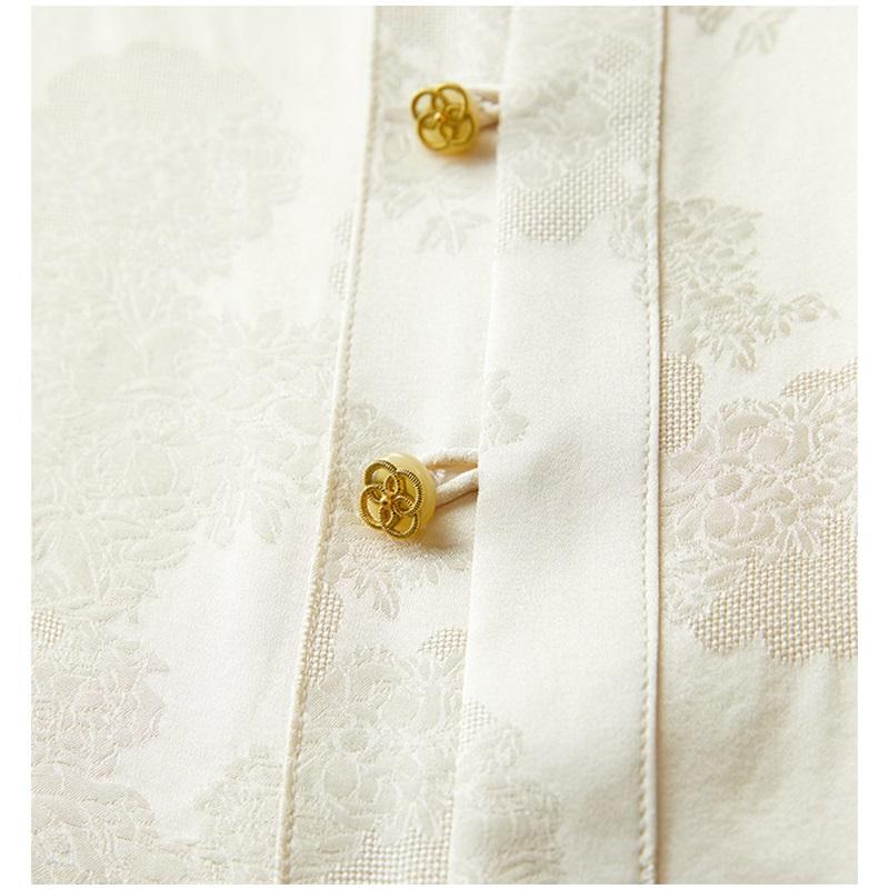 Silk Blouse Women's Chinese Senior Sense Of Light Luxury Temperament Models Tops