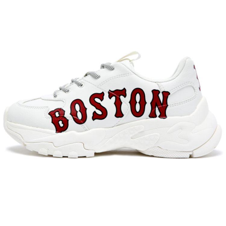 MLB Big Ball Chunky Synthetic Leather Sports Fashion Trend Shock Absorption Non-Slip Wear-Resistant Increased Height Low-Top Dad Shoes 32SHC2011-43I