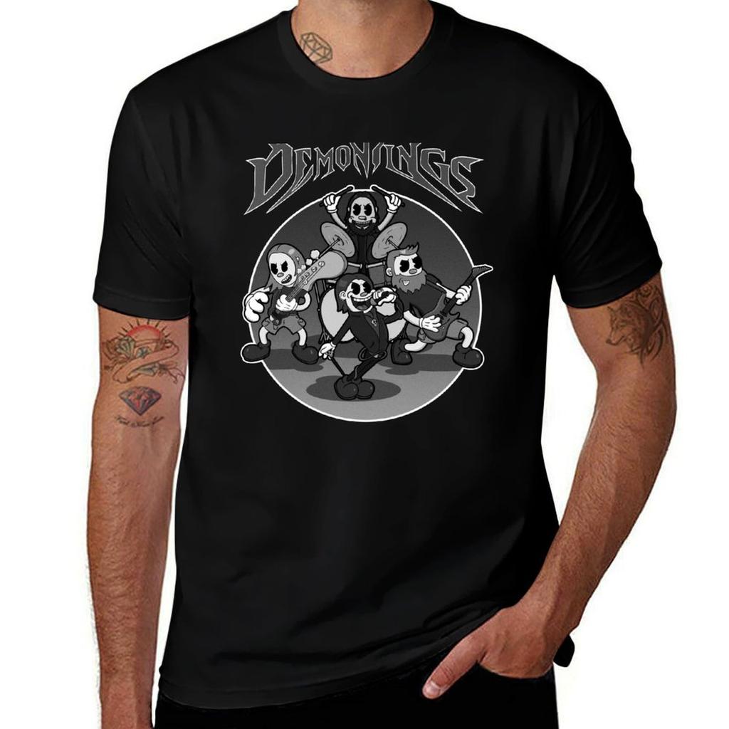 Band Shirt Demonwings Cartoon Tshirt Standard Fit Solid Tee Shirt Tshirt