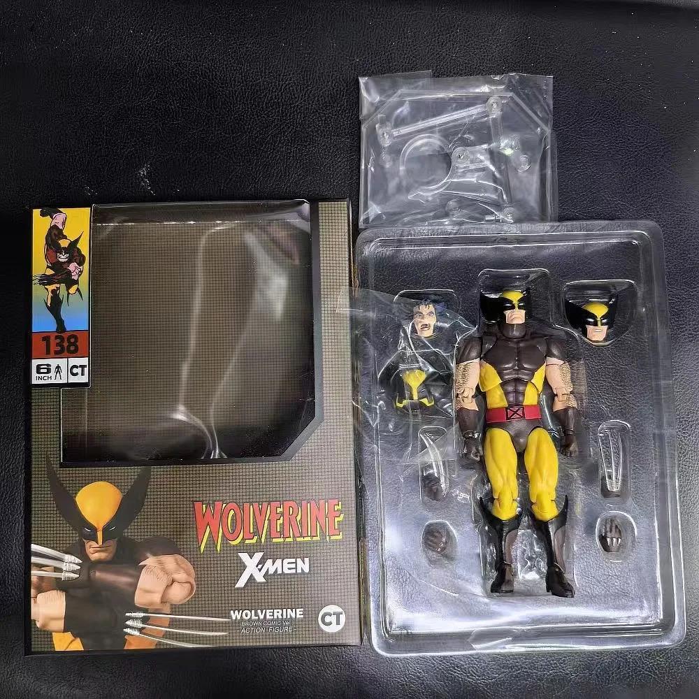 Original Ct Playthings Wolverine Action Figure Deadpool Mafex 096 Figure Mafex138 X-Men Comic Version Figurine Collector Miniature Playthings