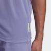 adidas T Shirts Men's Purple Crew Neck Moderate Straight Fit HB6555