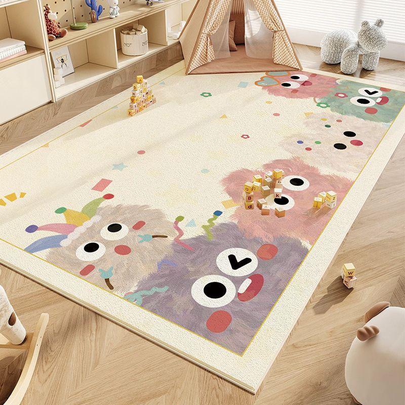 Cartoon Colored Carpets for Living Room Cute Anime Bedroom Decor Rug Soft Children's Room Carpet Home Non-slip Floor Mat Gift