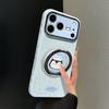 Cute Cartoon Animal Suitable for 17promax iPhone Case Iphone15 Silicone 16 Rotating Bracket 14 Women