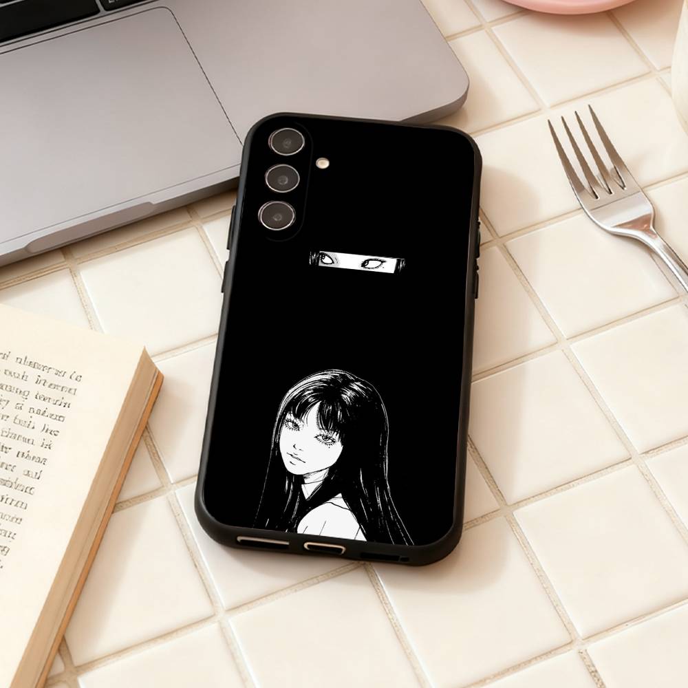 HOT Comics T-Tomie phone Case For Samsung Galaxy A73,A72,A71,A70,A53,A52,A51,Others Soft Black Shell