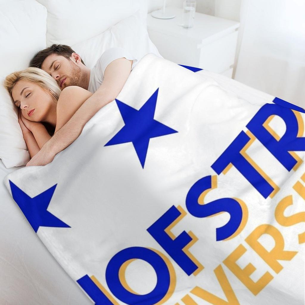 Hofstra University Throw Blanket Bed covers Flannel Soft Plaid Thin Blankets