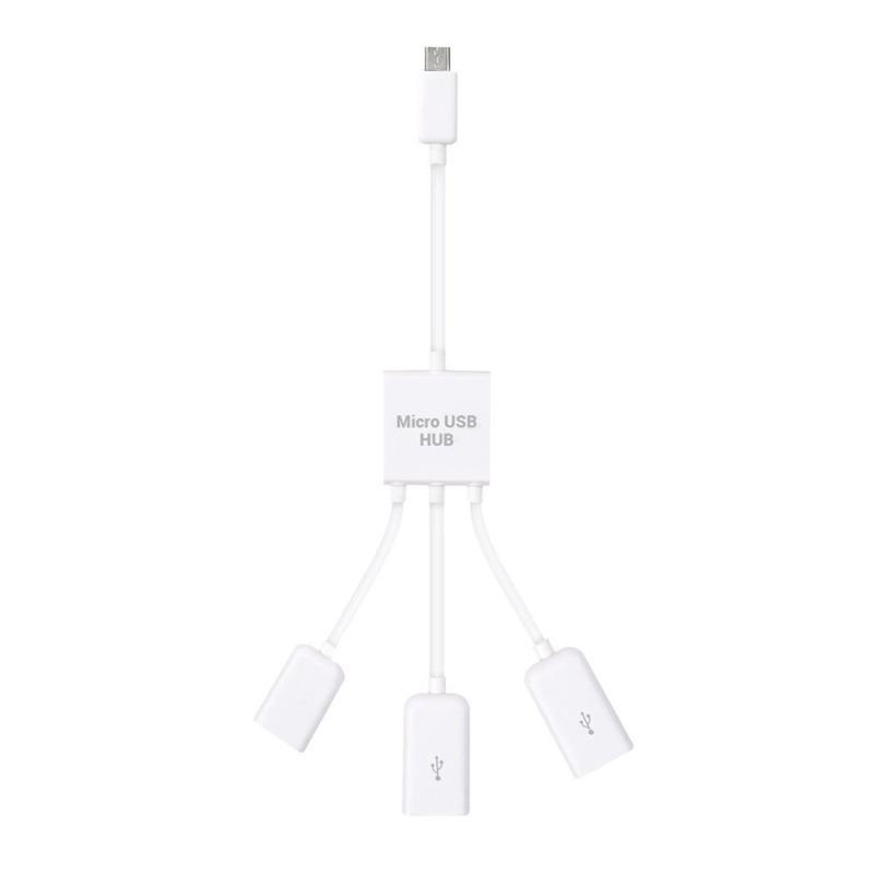 Micro USB OTG Hub Adapter for Smartphone / Tablet Micro USB Splitter for Apple Samsung Lenovo
