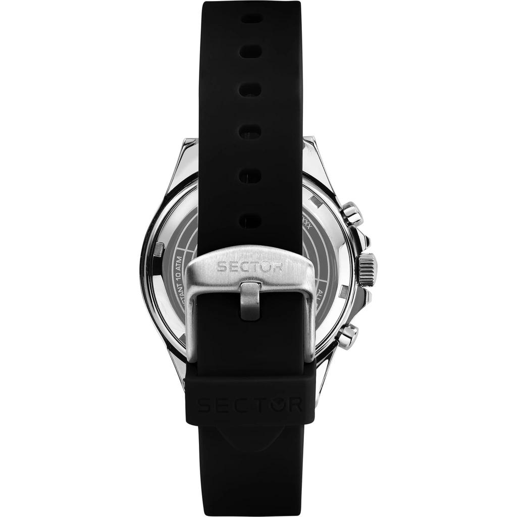 Sector 230 Multifunction Silicone Strap Black Dial Quartz R3251161053 100M Men's Watch
