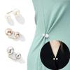 Fixed Clothes Brooch Pin Simulation Pearl Scarf Shawl Clip Buckle Sweater Cufflink Brooch Ladies Jewelry