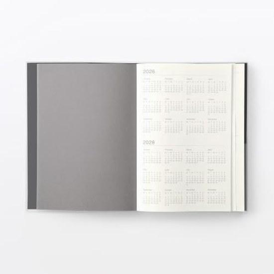 Muji Schedule Book Monthly Daily Starting December 2026 Monday Start A5 Black