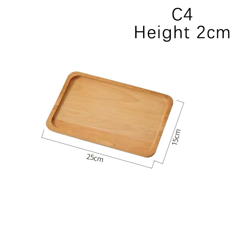 High Quality Wooden Serving Tray Walnut Coffee Tray Saucer Tea Dessert Sushi Fruit Plate Storage Pallet Kitchen Accessories