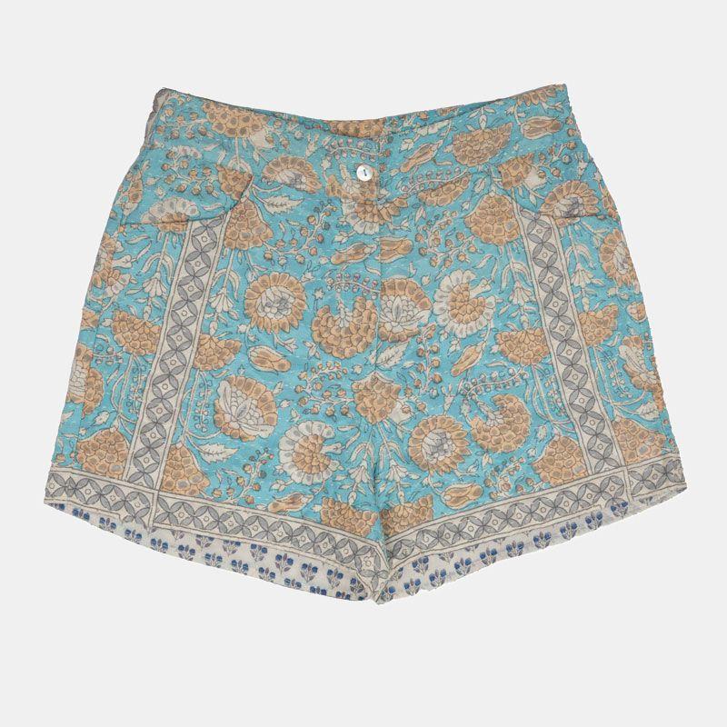 Short flavie coton à fleurs Femme ANTIK BATIK