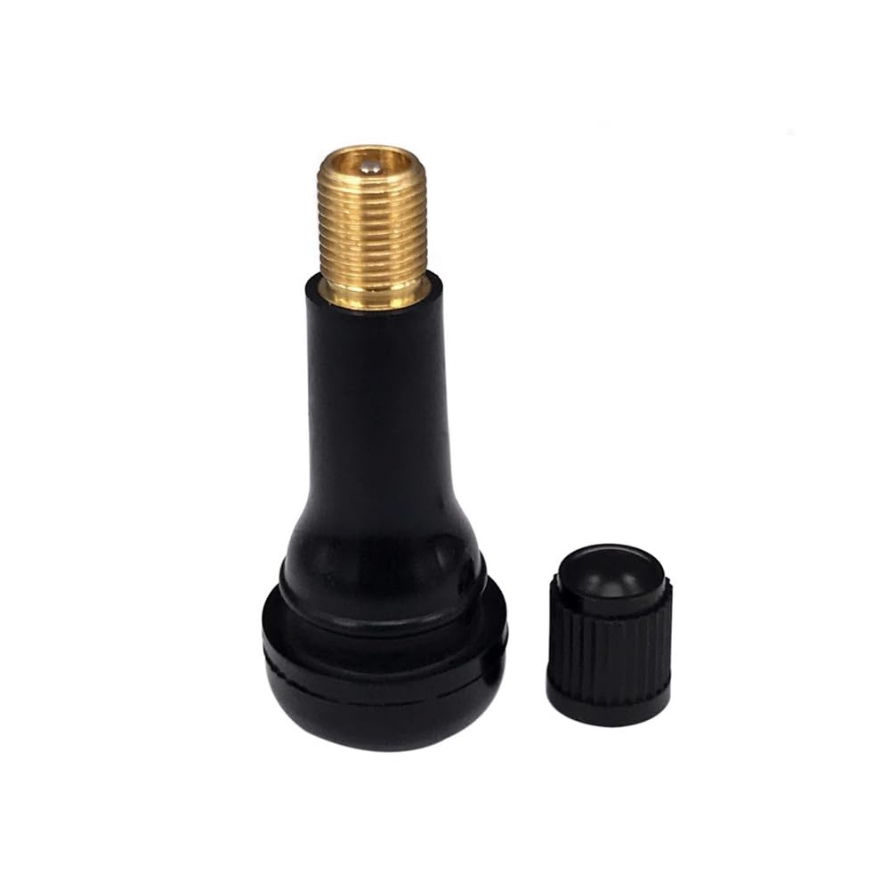 Bezdušová pneumatika LIANHATA Sada 4 kusů pryžových ventilů TR413 Bezdušová pneumatika Vzduchový ventil Gumové auto kolo, rovné (8 kusů TR413)