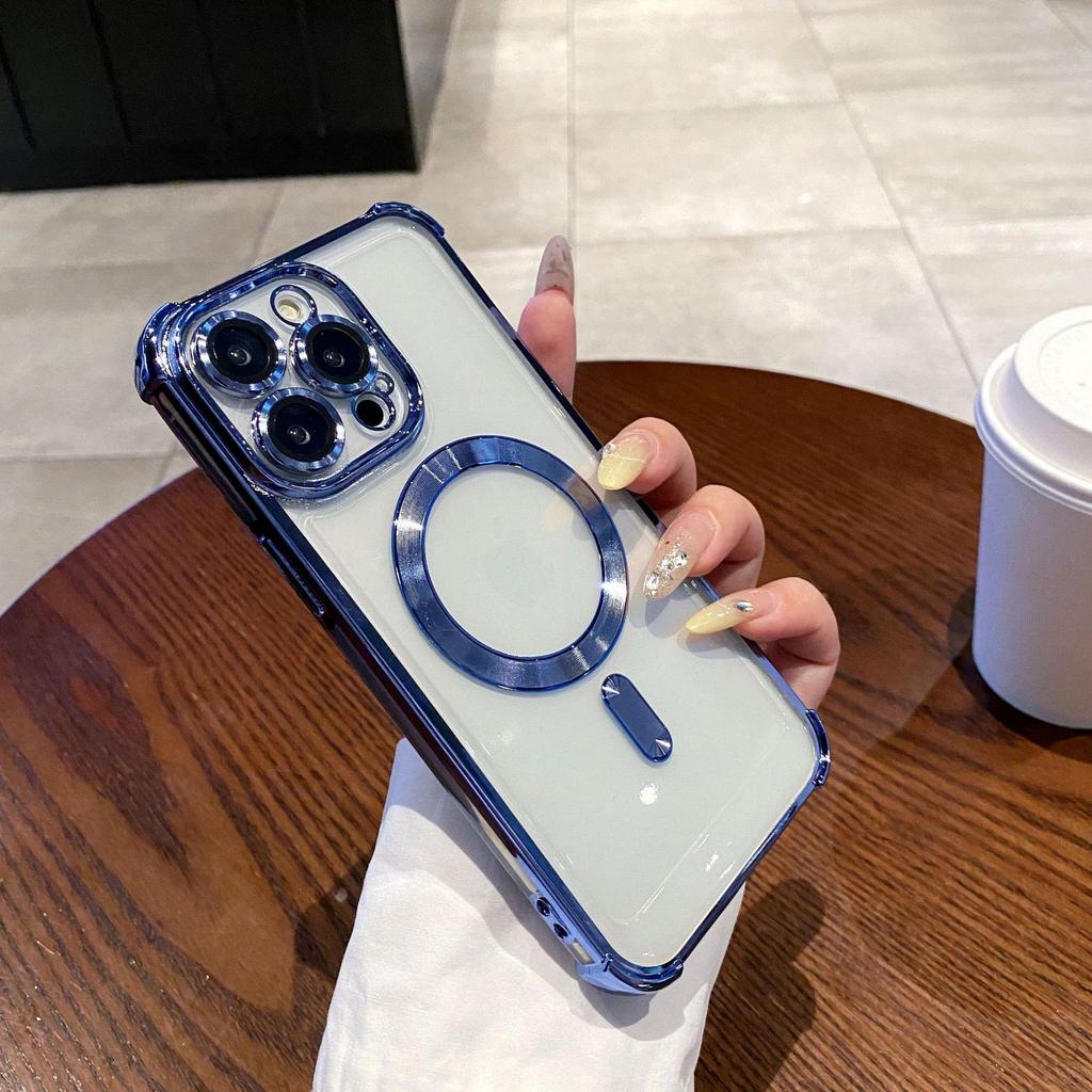 Magnetic Transparent Anti-Drop Protective Case for iPhone 17 Pro Max
