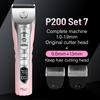 Fenice Sakura Pink Dog Hair Cutting Machine 5000mA Capacity LCD Screen Pet Dog Grooming Clipper Rechargeable Shaver Set2