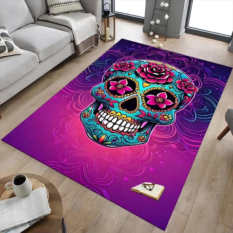 1pc sugar skull Carpet, Office Rug Outdoor Mat Home Decor Area Carpet Festival