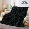 Neon Contours Flannel Blanket Warm Soft Halloween Christmas Couch Warm Cozy Decorative Decor Gift for All Season