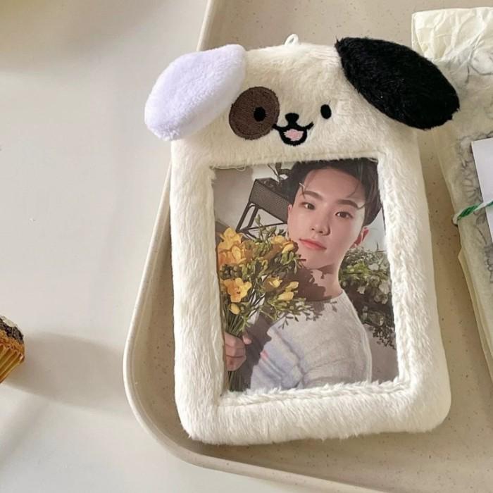 Star Idol Cute Animal Plush Card Holder - 3" Polaroid Display & Protective Sleeve Ornament
