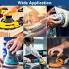 100Pcs Sanding Discs 8-Hole Hook and Loop Round Sandpaper for Random Orbital Sander for Wood Paint Stain Varnish Removal Tools