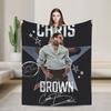 Warm Blanket Travel Chris Brown Breezy Bowl XX Bedding Throws  Flannel Bedspread For Outdoor Novelty Sofa Bed Cover