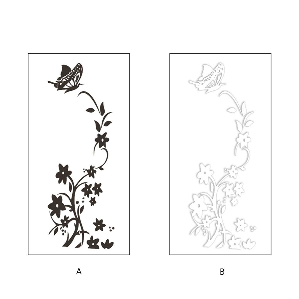 Flower Fridge Sticker Wall Decoration Removable DIY Mural Wallpaper Art Waterproof Household Refrigerator Decors Decal