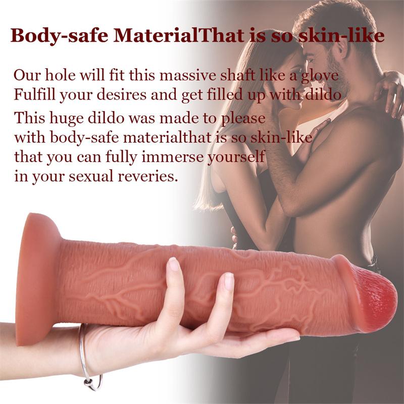 Women's Bedroom Real Feeling Liquid Silicone Simulation Dildo Egg-free Silicone Adult Products