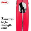Flexi New Classic Tape XS (Under 12kg), 3m, Red [Dog Lead]