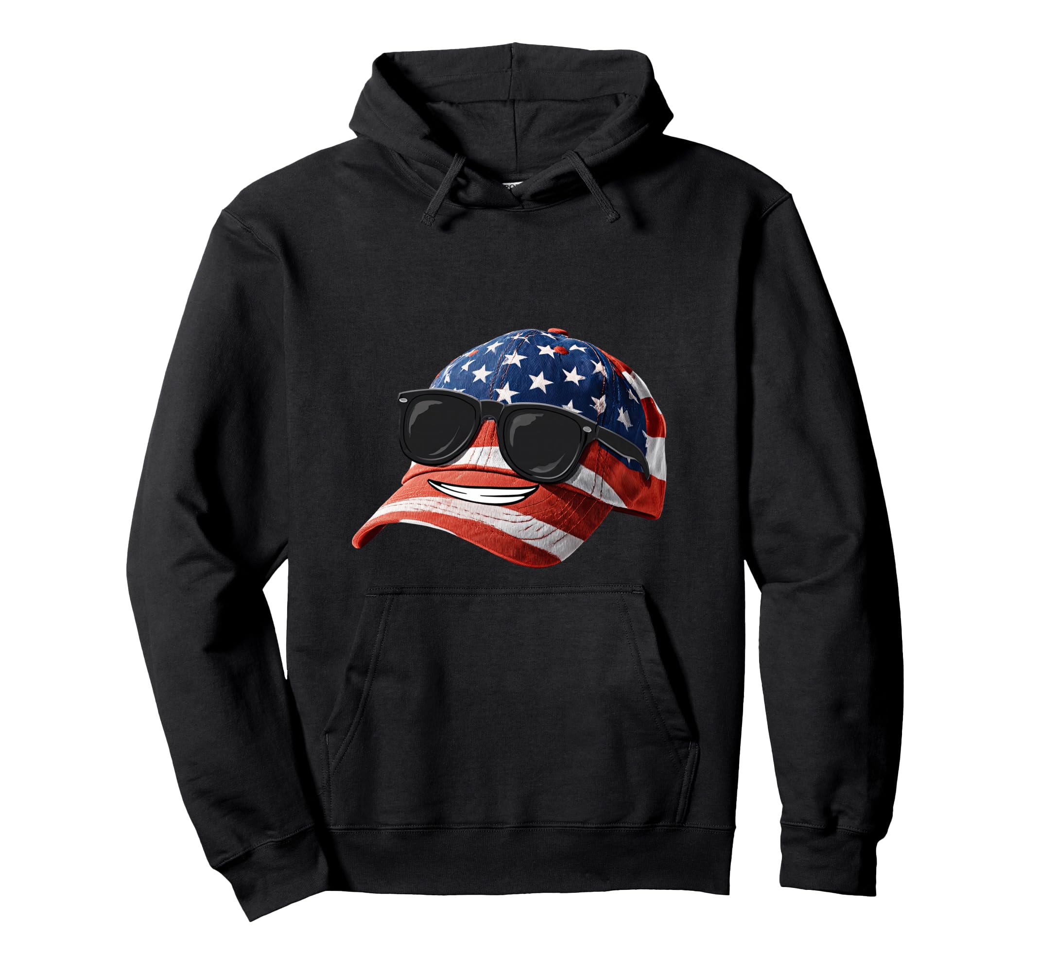 

Amazing America Cap Hoodie with Funny Sunglasses