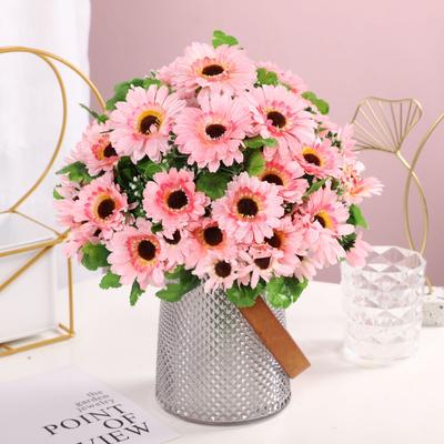 33cmSilk Daisy Bridal Bouquet Home Wedding New Year Simulation Plant Sunflower Artificial Flower Office Gift Decoration Ornament
