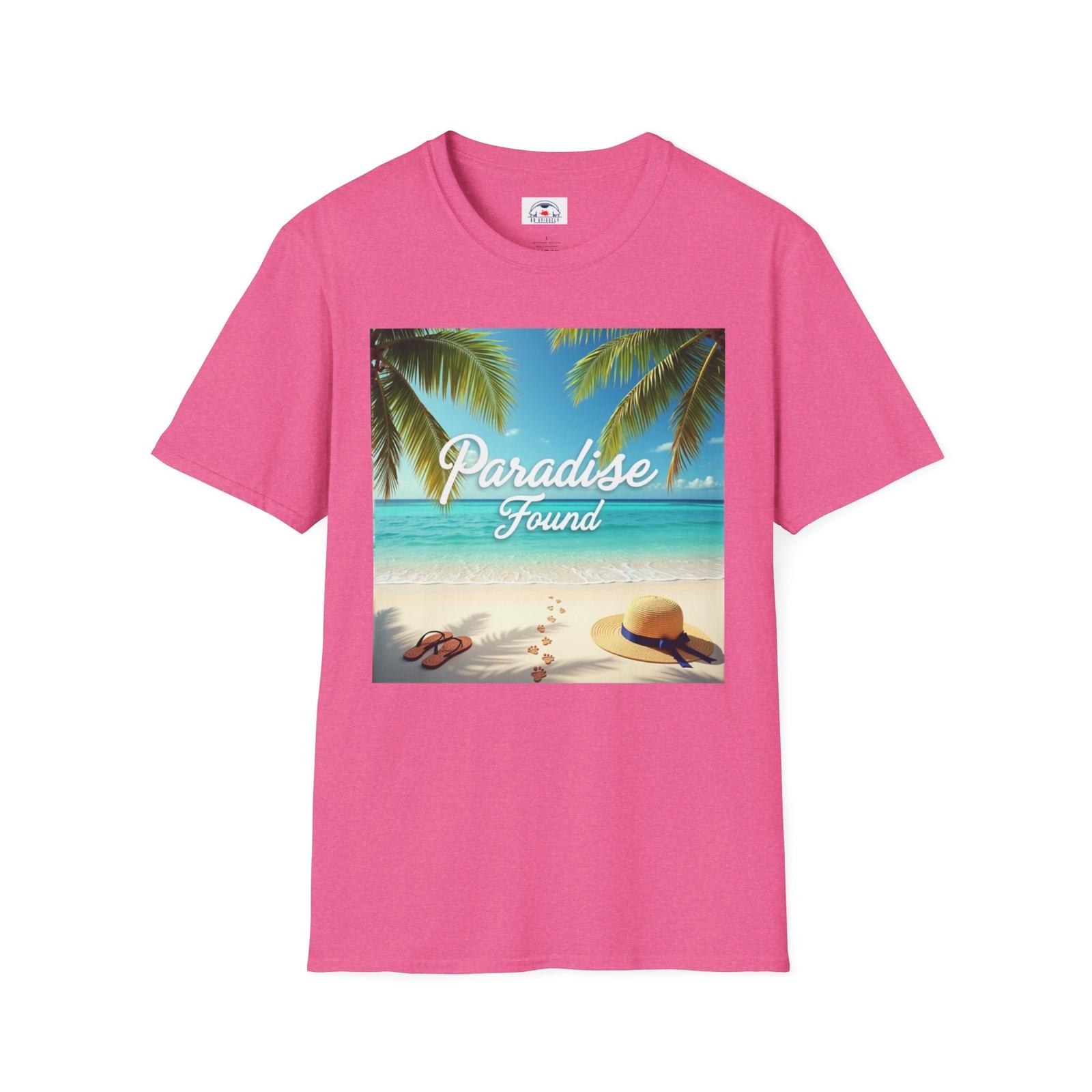 Paradise Found T-Shirt Summer Beach Vibes Tee Vacation Apparel Gift for Vacation XXL