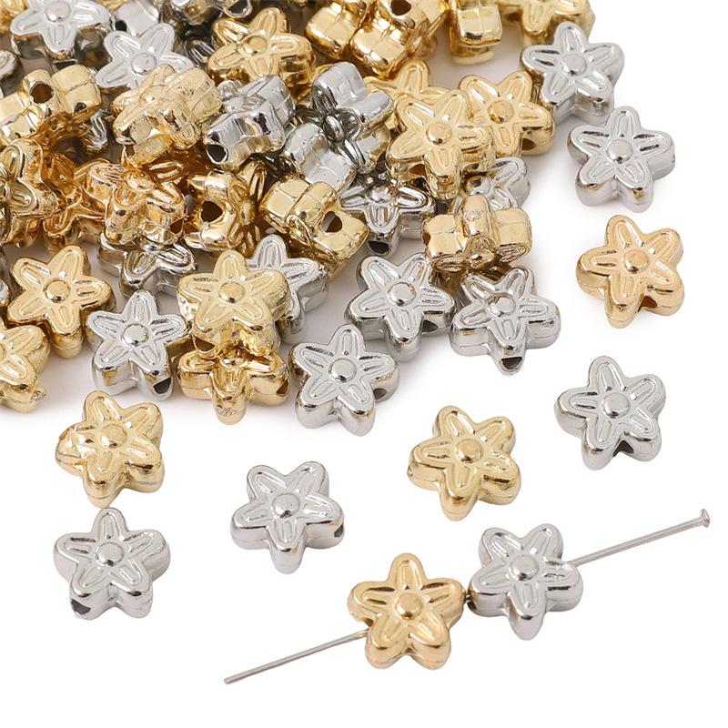 Fishtail Star Butterfly Blumen-Abstandshalterperlen - Schmuckzubehör für DIY Halsketten, Armbänder und Ohrringe